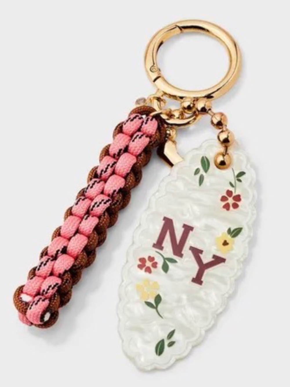 Universal Thread Bag Charm NY Floral